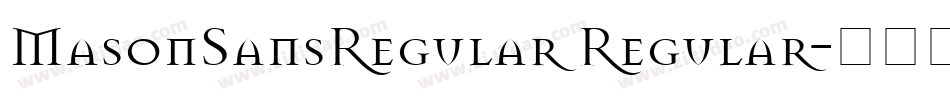 MasonSansRegular Regular字体转换